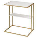 Elk Home - Elk Home S0035-7414 Fawley, 24.02" Table - The Fawley Table is ideal for accenting a modern lFawley 24.02 Inch Ta Gold/White *UL Approved: YES Energy Star Qualified: n/a ADA Certified: n/a  *Number of Lights:   *Bulb Included:No *Bulb Type:No *Finish Type:Gold/White