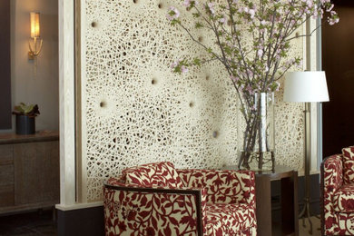 Living room - transitional living room idea in Boston