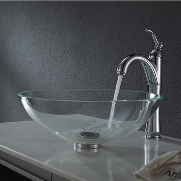 Glass Vessel Sink and Faucet