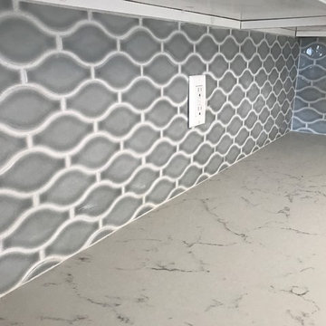 Bathroom Remodel with Blue Accent Tile