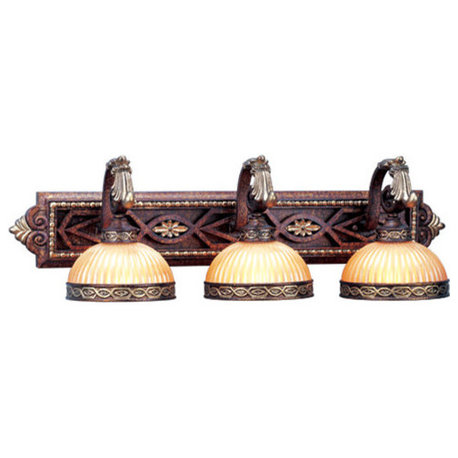 Seville Bath Light, Palacial Bronze With Gilded Accents