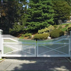 Cellular Vinyl Steel Framed Entrance Gate - Outdoor Products