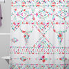 Jacqueline Maldonado Southwest Boho Floral Shower Curtain, 72"x69"