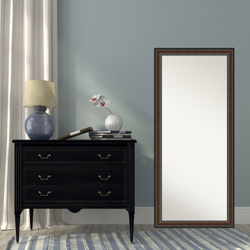 Floor / Leaner Mirror, Cyprus Walnut Wood