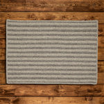Colonial Mills - Colonial Mills Woodland Rectangle Braided Rug Dark Gray - 6' X 9' - A textural combination of all-natural un-dyed wool in woven braids, create a tonal stripe. Vertical braids add to the design of this rug that is suitable for any space in the home needed natural texture. Features: