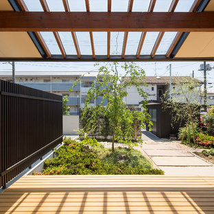 アジアンスタイルのおしゃれな庭 (日向) の写真