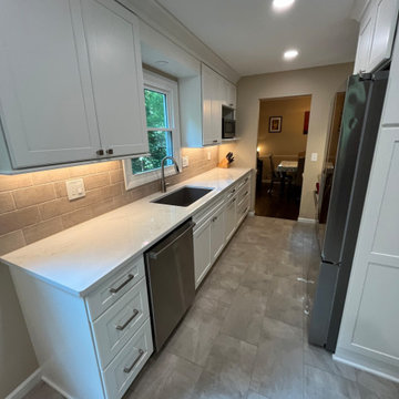 We left this kitchen unrecognizable!!