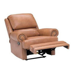 Natuzzi Editions Traditional Leather Recliner B642 - Recliner Chairs