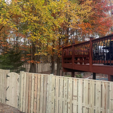 Recent Shadowbox Wood Fence with Gate