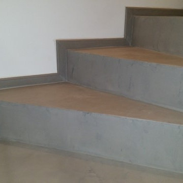 Revêtement résine acrylique effet béton ciré