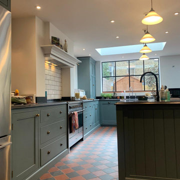 Honed Black Granite Worktops - Brixton