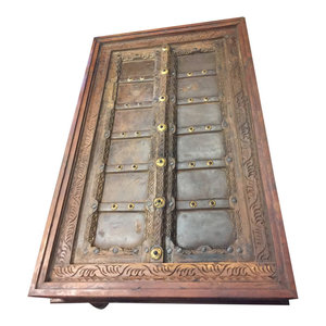 Mogul Interior - Consigned, Antique Coffee Table Haveli Door Carved Chai Tables Eclectic Interior - Coffee Tables