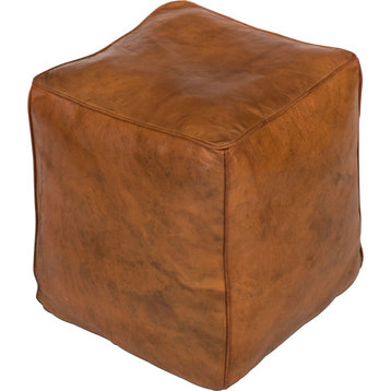 Cube Footrest - Sunday Afternoon - Leather