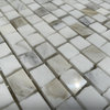 Calacatta Gold Calcutta Marble 3/4x3/4 Hand Clipped Mosaic Tile Polish, 1 sheet