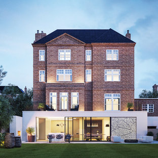 Moderne Häuser mit Backsteinfassade Ideen, Design & Bilder - August