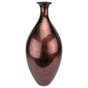 Vermiglio Ceramic Vase Glazed Red Copper