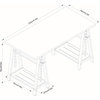 Homestar White Height Adjustable Desk