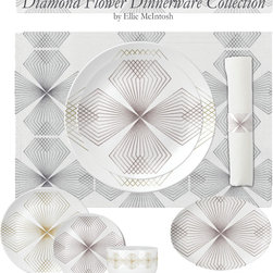 Moroccan Diamond Flower Dinnerware Collection - Dinnerware Sets