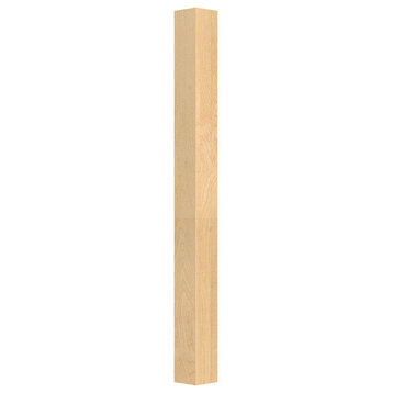 42-1/4" x 3" Square Wood Table Leg, Red Oak