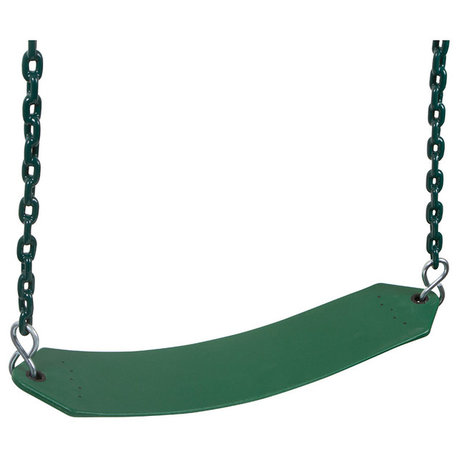 Belt Seat With Coated Chain, 5.5', Green