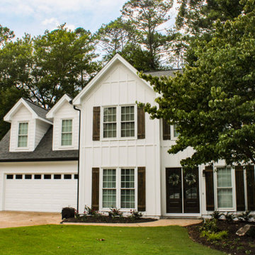 Woodstock, GA Siding Replacement with James Hardie - HardiePanel Vertical Siding