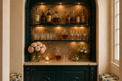 Elegant home bar photo in Los Angeles