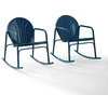 Griffith 2-Piece Outdoor Rocking Chair Set, Navy Gloss