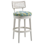Tommy Bahama - Seabrook Outdoor Swivel Bar Stool Tommy Bahama - The Seabrook Outdoor Swivel Bar Stool Tommy Bahama features a herringbone pattern of all-weather wicker with blended shades of ivory, taupe, and gray.