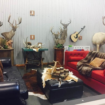 Industrial & Rustic Man Cave/Hunting Garage