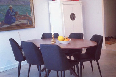 Example of a trendy dining room design in Malmo