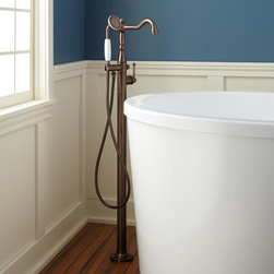 SIDONIE FREESTANDING TUB FAUCET WITH HAND SHOWER - Bathtub Faucets