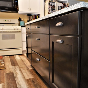 Knox, IN. BaileyTown USA, White Kitchen with Haas Lifestyle Island