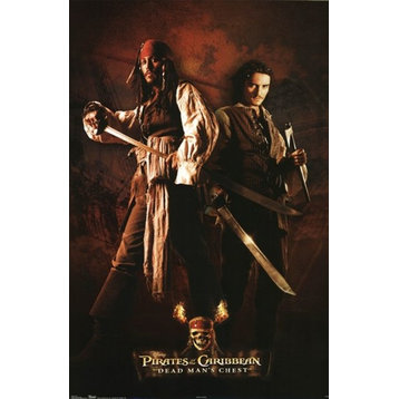 Pirates Of The Caribbean, Jack And Will Print