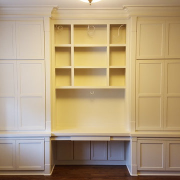 Office Storage Built-ins with Desk
