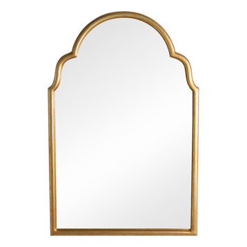 Gold Finish Moroccan Look Arched Mirror