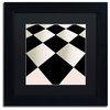 Color Bakery 'Fifties Patterns V' Art, Black Frame, Black Matte, 11"x11"
