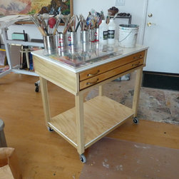 Rolling Painter's Cart - Utility Carts