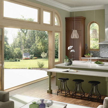 Milgard Movable Wall Systems - 4-panel stacking sliding patio door
