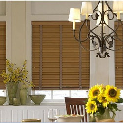 Wood Blinds- Dining Room Inspiration - Window Treatments