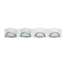Bathroom Vanity 4 Light With Chrome Tone Finished G9 Bulb Type 30 inch 300 Watt