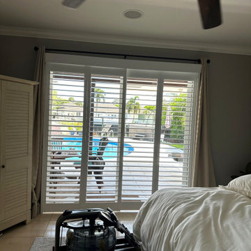 Bypass Plantation Shutters for Sliding Glass Doors — Palm City, FL