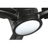 Gaze Collection 60" LED 3-Blade Ceiling Fan, Black