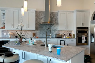 Inspiration for a contemporary kitchen remodel in Miami