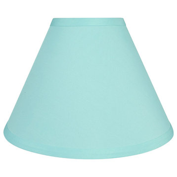 Aspen Creative 58754 Hardback Empire UNO Lamp Shade, Light Blue (4" x 10" x 7")