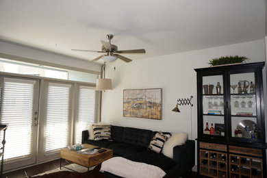 Inspiration for a modern living room remodel in Dallas