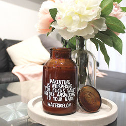 Parenting Quote Amber Soy Candle | Swear Words - Candles