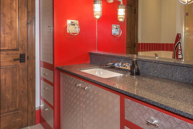 Inspiration for an eclectic bathroom remodel in Other