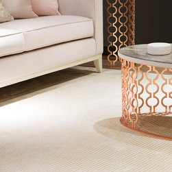 Chrome Stripe Rug in Putty - Rugs