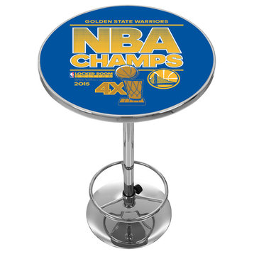 2015 NBA Champs Golden State Warriors Chrome Pub Table
