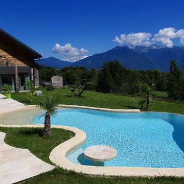 Piscine de forme libre